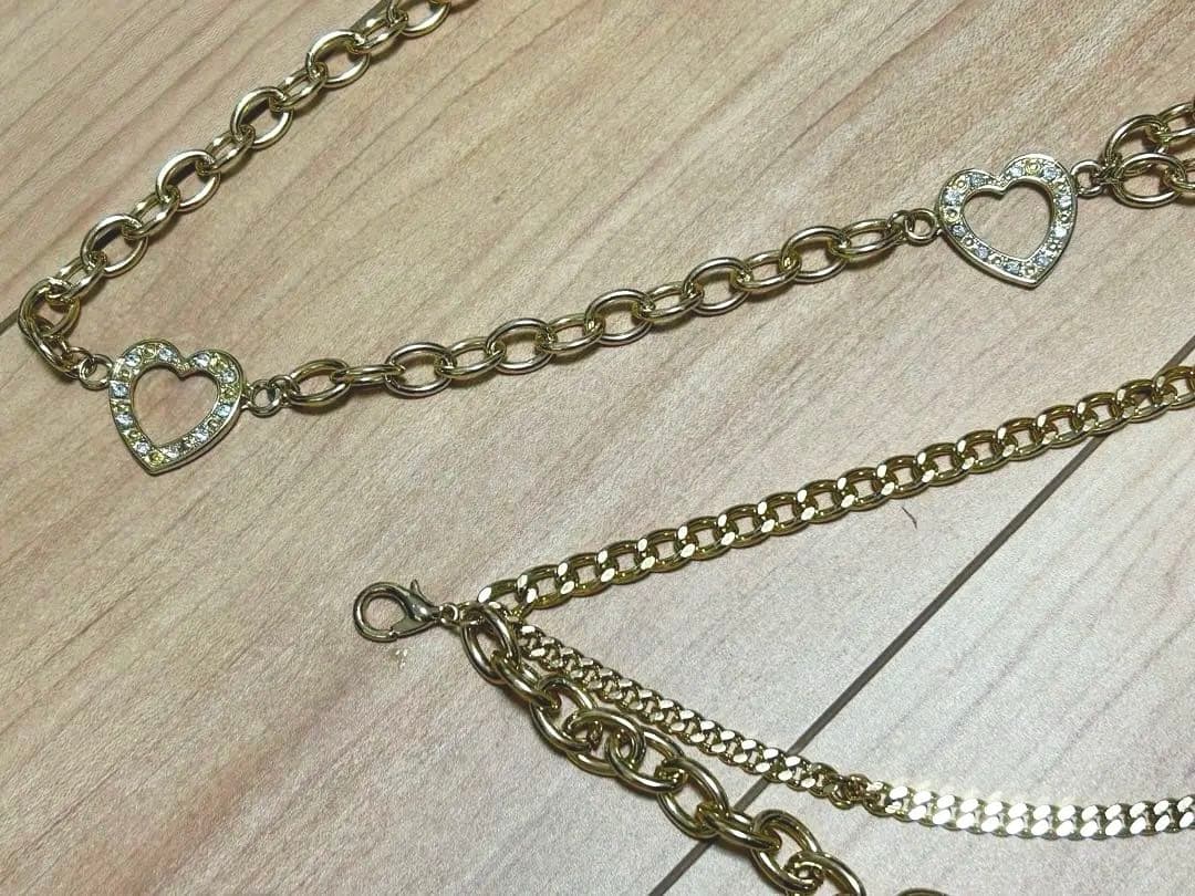 MARS♡ハートビジューチェーンベルト・チャーム♡美品♡平成♡激レア