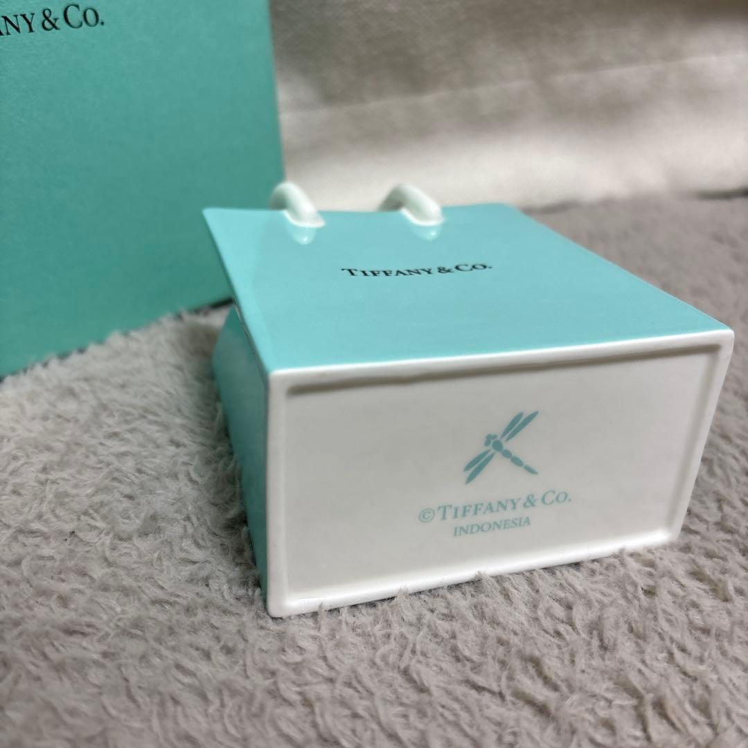 ティファニー ショッピングバッグ型 陶器 オーナメント - メルカリ