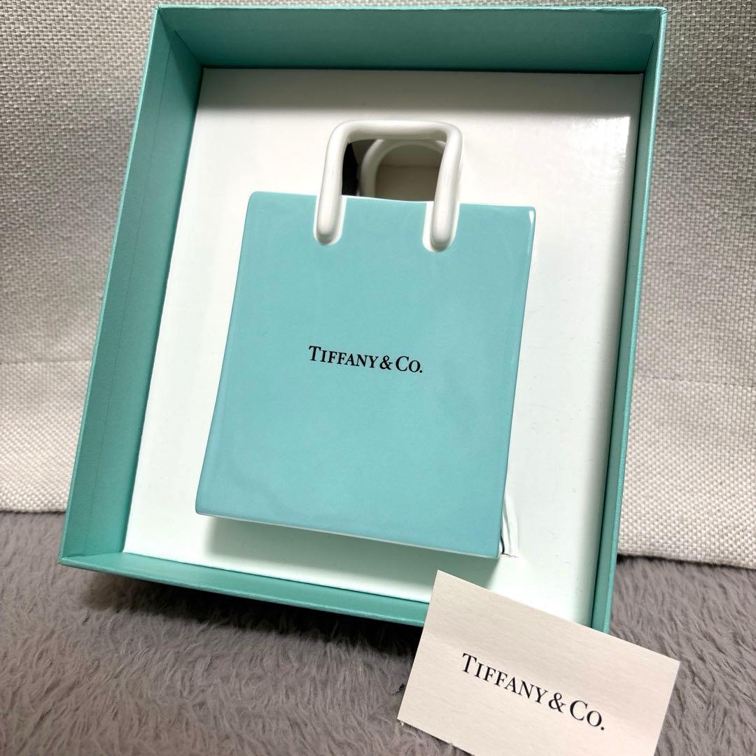 ティファニー ショッピングバッグ型 陶器 オーナメント - メルカリ