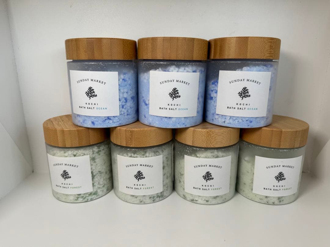 サンデーマーケット バスソルト OCEAN3点 FOREST4点計7点新品 楽天市場】SUNDAY MARKET バスソルト ( 海塩 サンデーマーケット