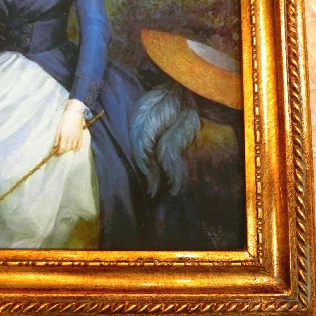 ロココ調 マリーアントワネット額絵701 アンティークゴールド