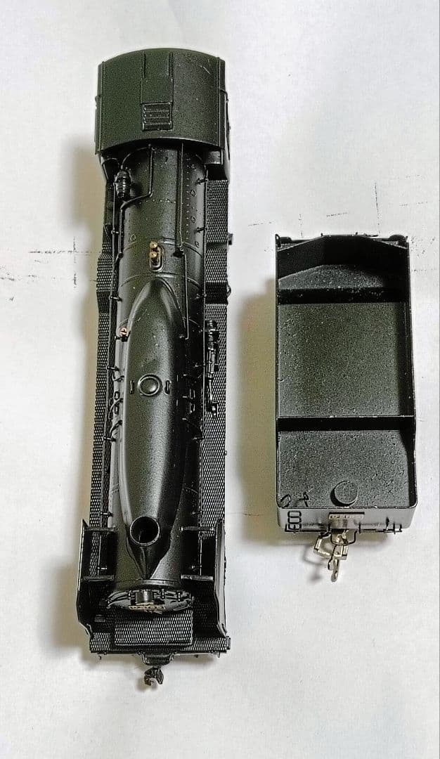 HOゲージ カツミ D51半流蒸気機関車、カンモーター、メンテナンス済