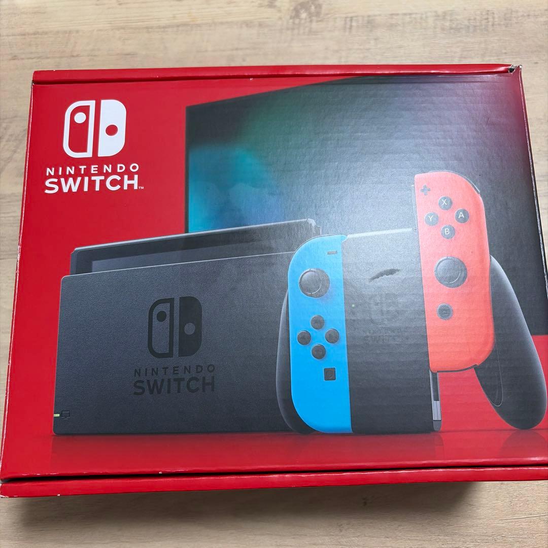 Nintendo Switch 本体 青/赤 バッテリー強化版6日夜発送 - メルカリ