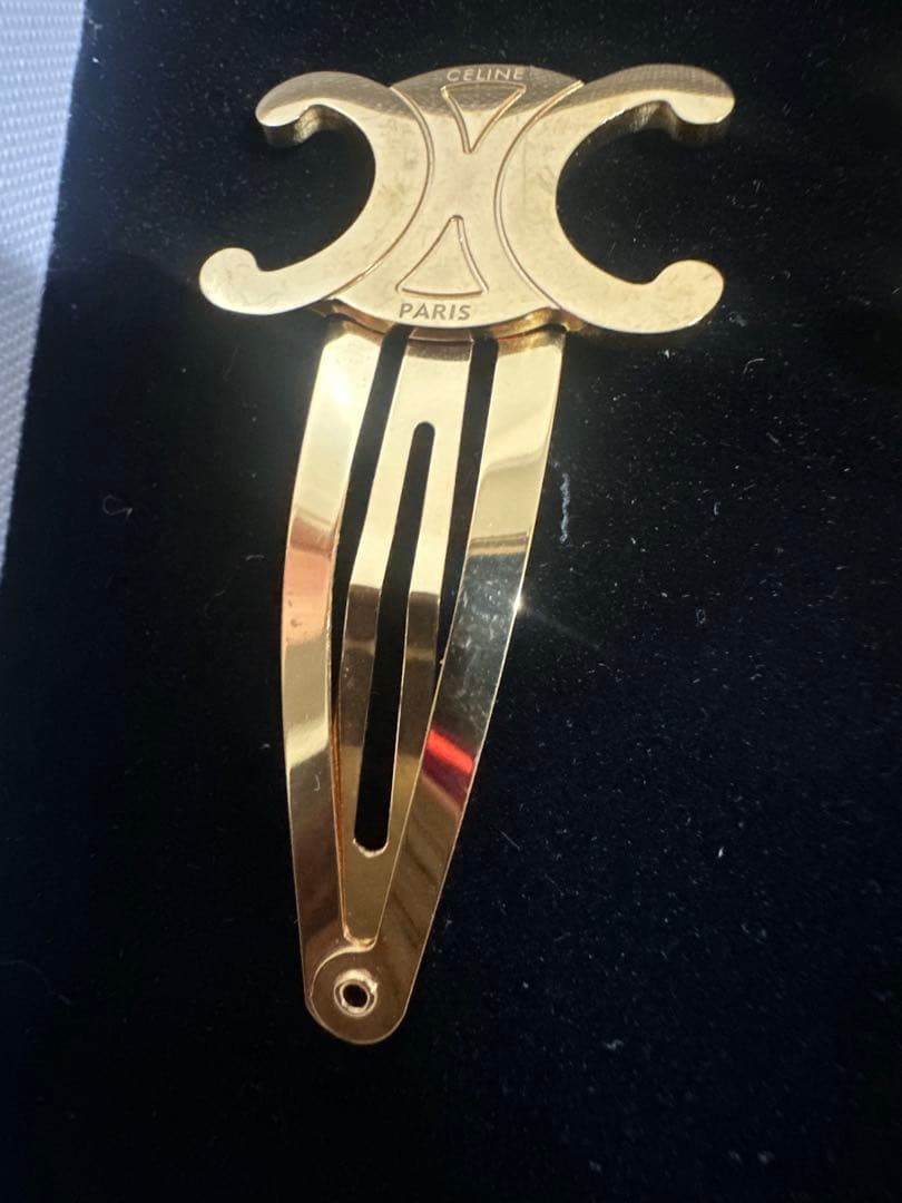 sr セリーヌ アクセサリー ヘアクリップ 目立つ汚れ傷あり セリーヌ