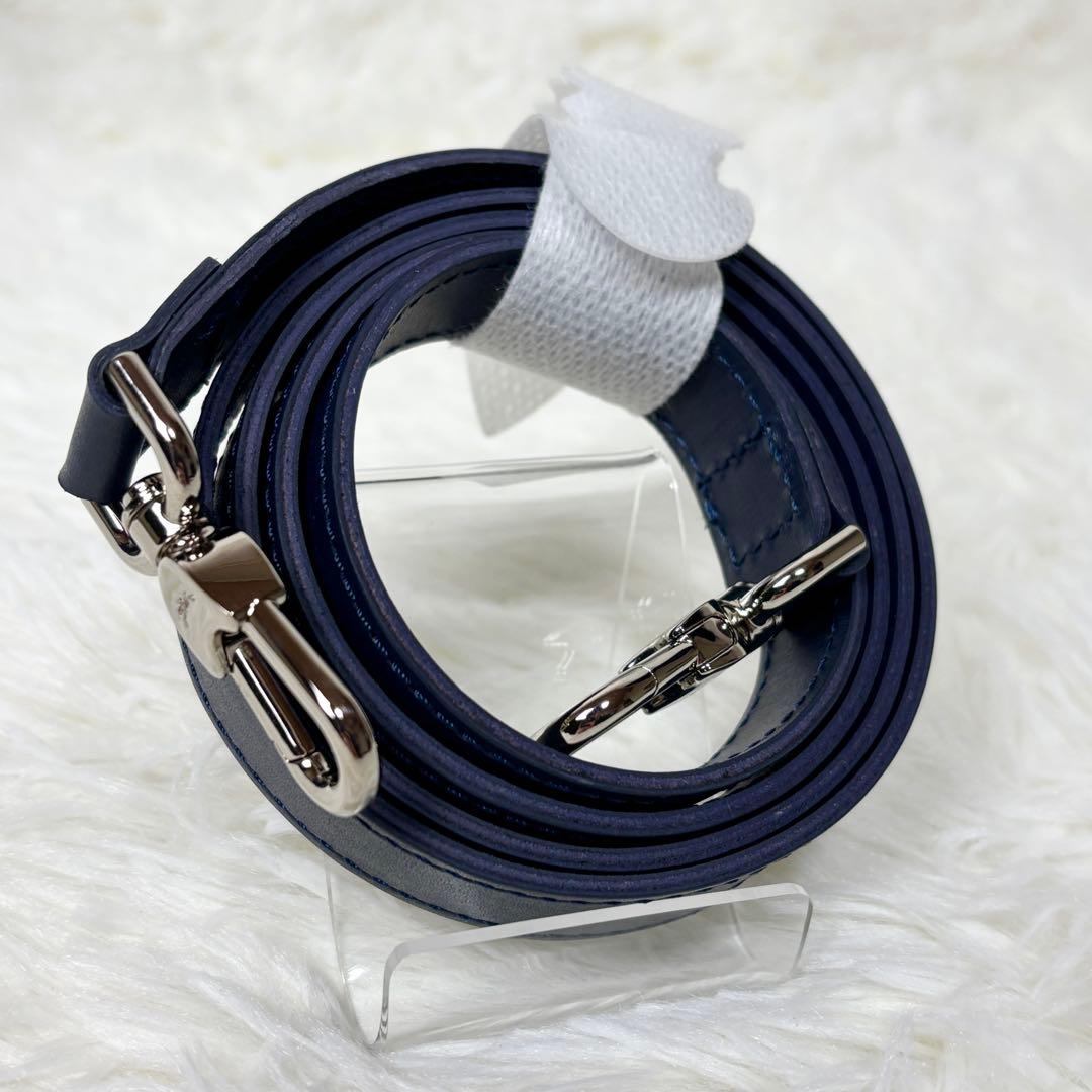 ✨極美品✨ ロンシャン オールレザー シティ2way ネイビー 自立 - メルカリ