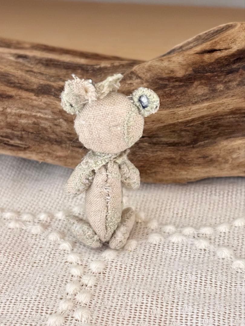 ミナペルホネン ハンドメイド ミニテディベア ぬいぐるみ - メルカリ