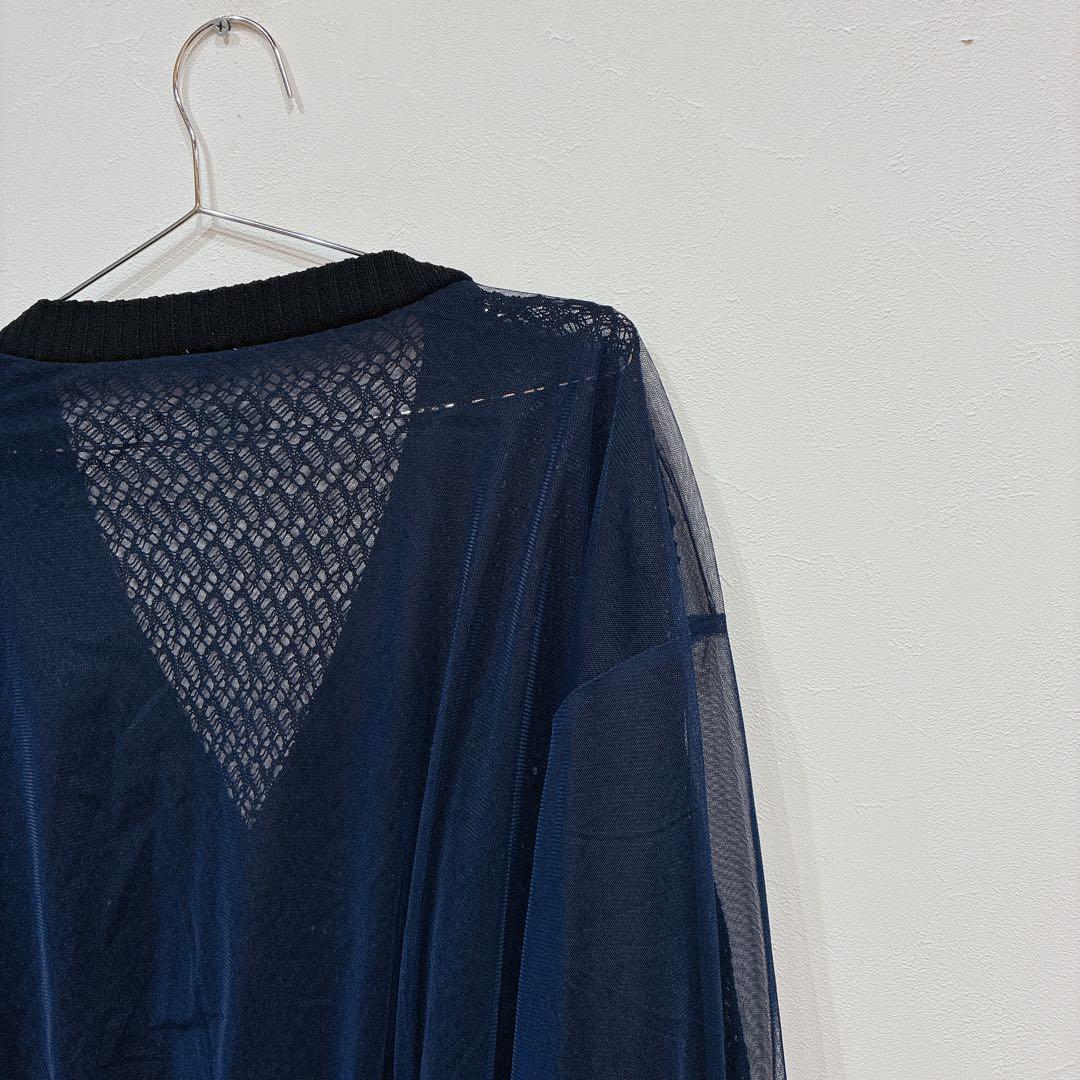 美品 Casper John 大森元貴着用 チュールレイヤードレースカーディガン