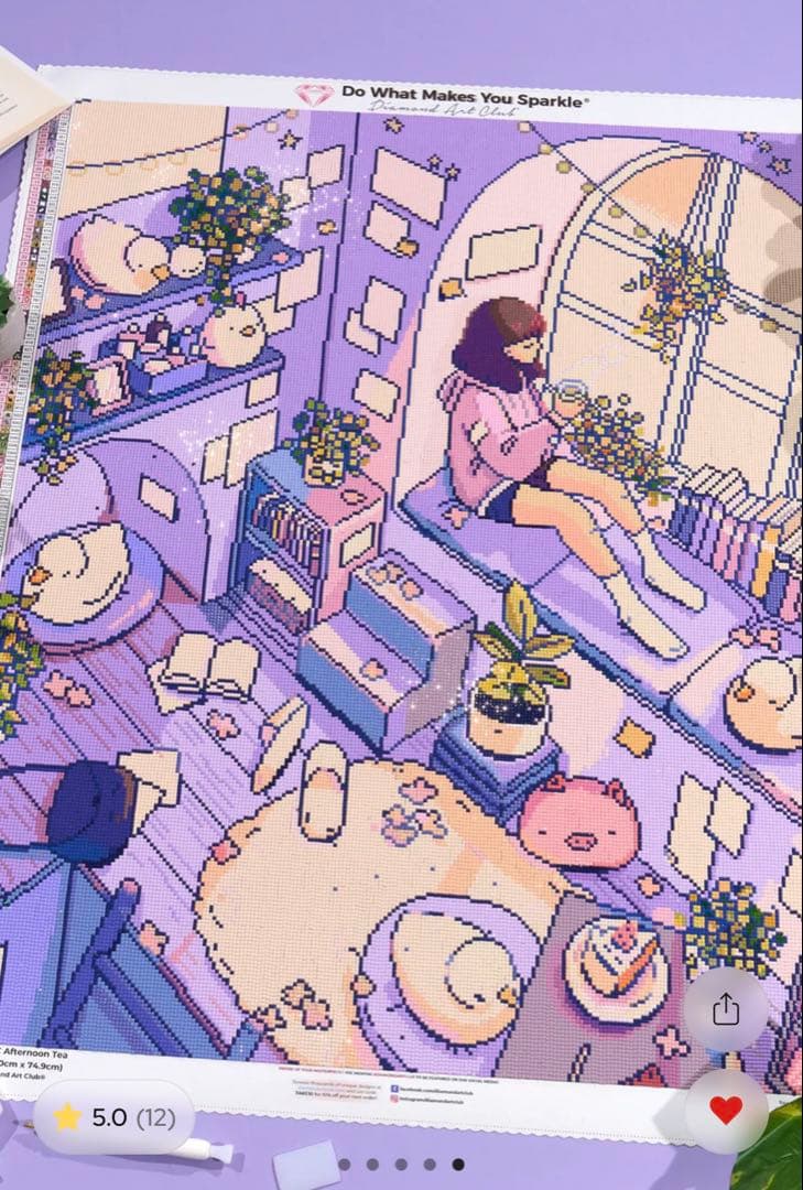 新品未開封 ダイヤモンドアートクラブ afternoon tea