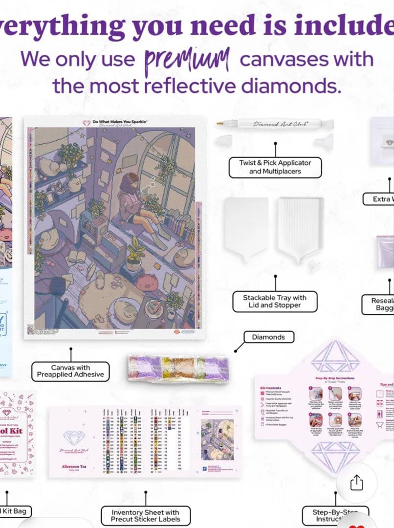 新品未開封 ダイヤモンドアートクラブ afternoon tea
