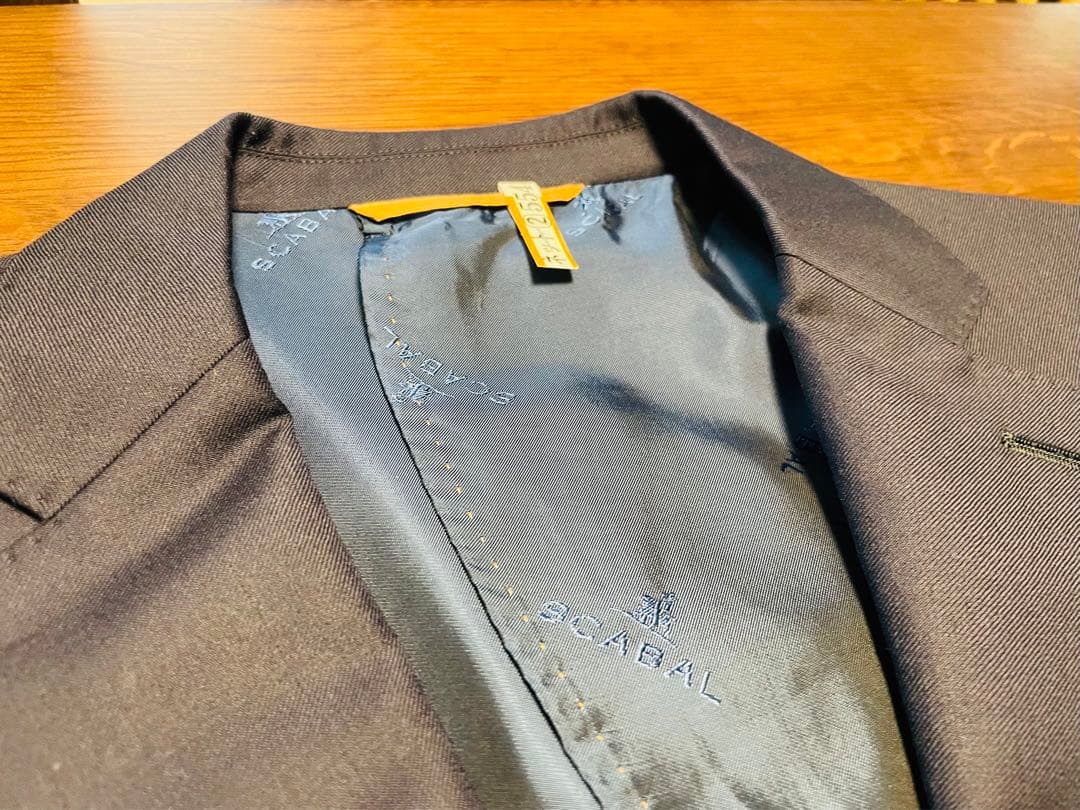 スキャバル SCABAL super140´s 2ボタンシングルスーツ AB7 - メルカリ