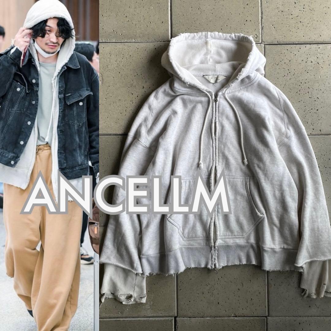 常田 着用 ANCELLM ZIP-UP HOODIE 2023AW パーカー2 - メルカリ