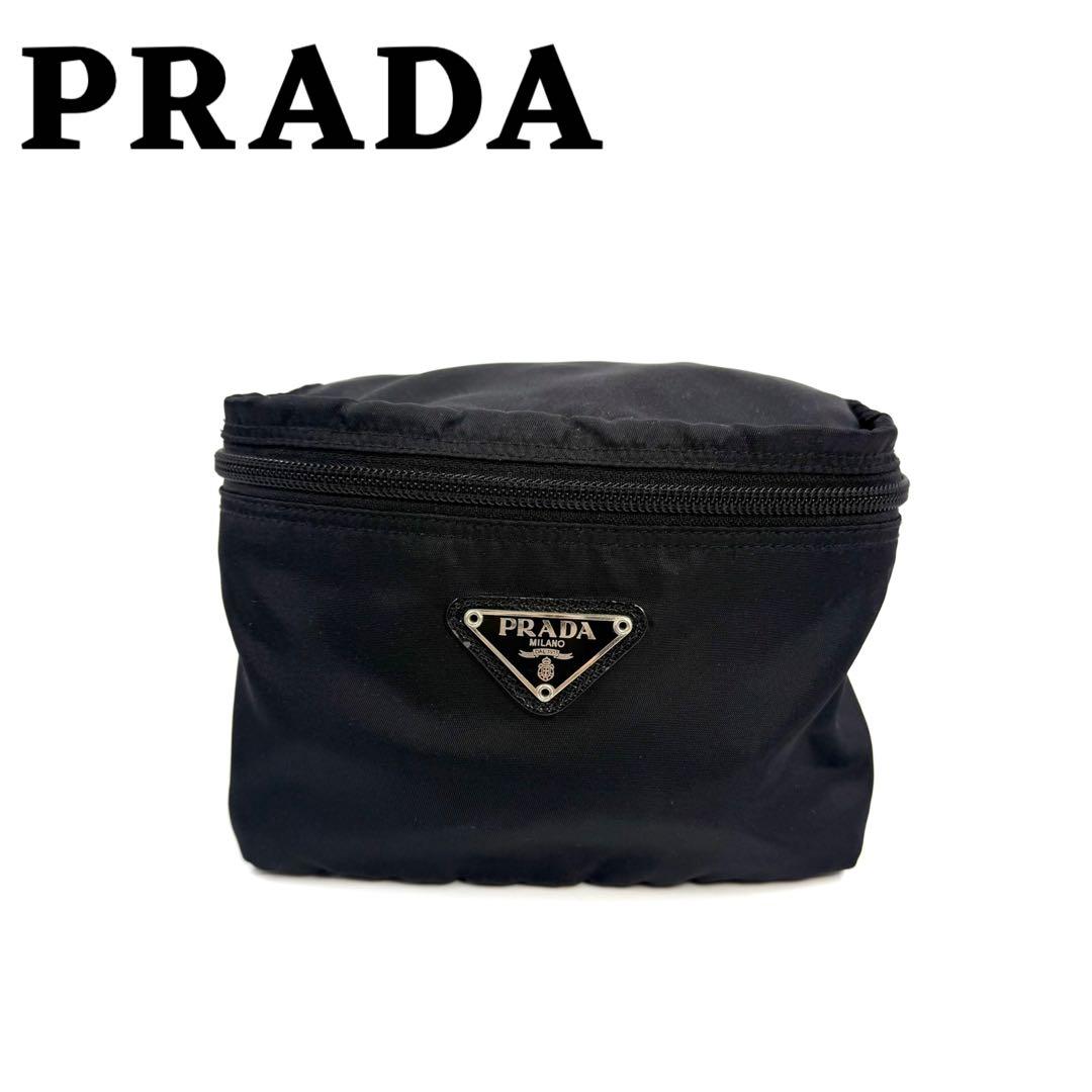 PRADA プラダ　バニティポーチ　ブラック 中古・古着通販】PRADA BEAUTY (-) バニティポーチ ブラック｜ブランド