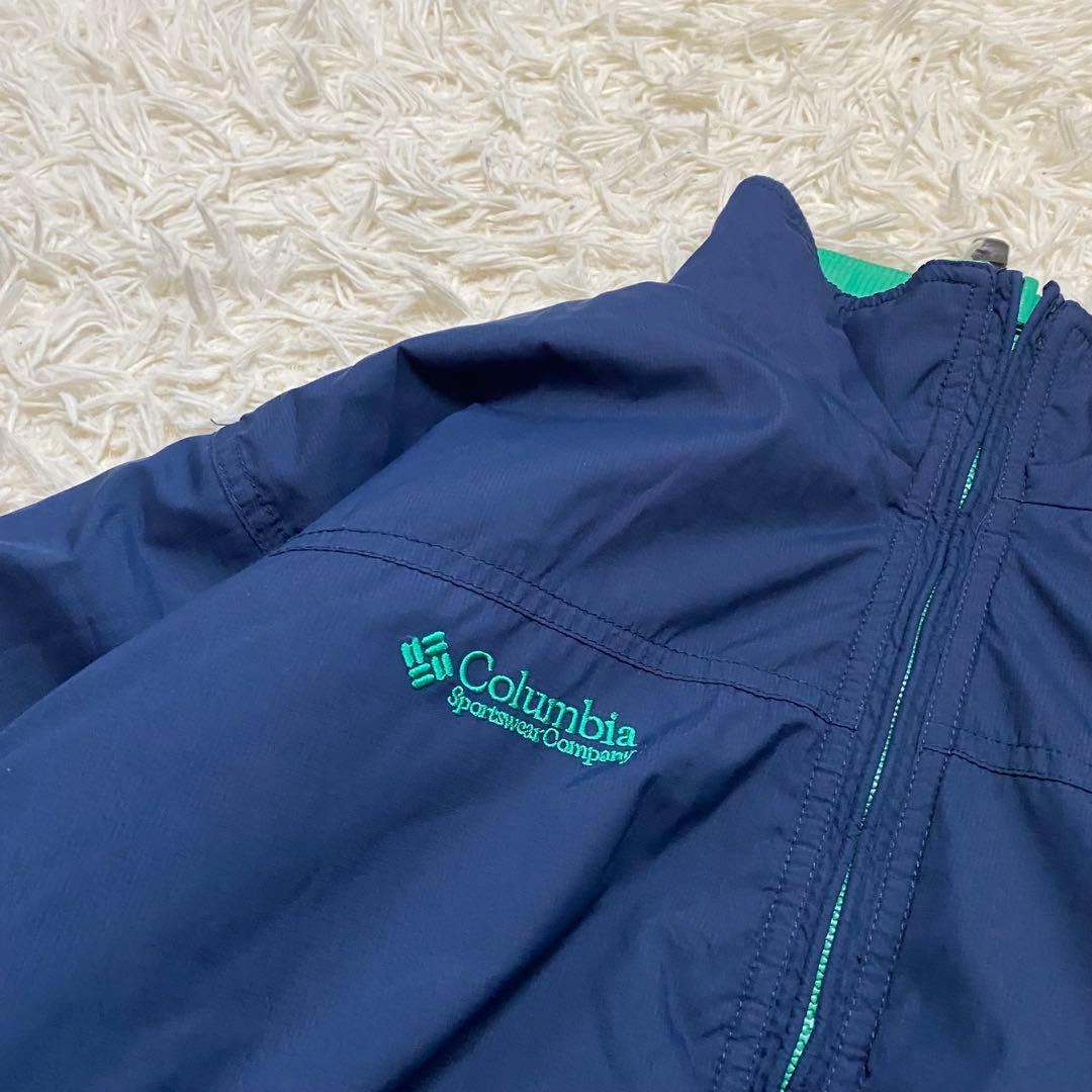 00s Columbia 短丈 リバーシブル ダウンジャケット y2k teck