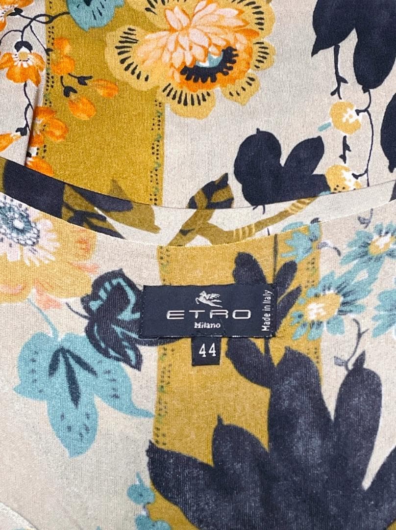 ETRO エトロ イエロー系 花柄ワンピース