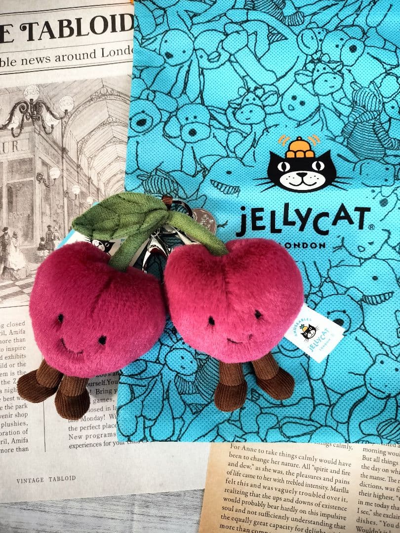 新作【新品正規品】 チェリー ぬいぐるみ バッグチャーム チェリーぬいぐるみキーチェーン – Liquem