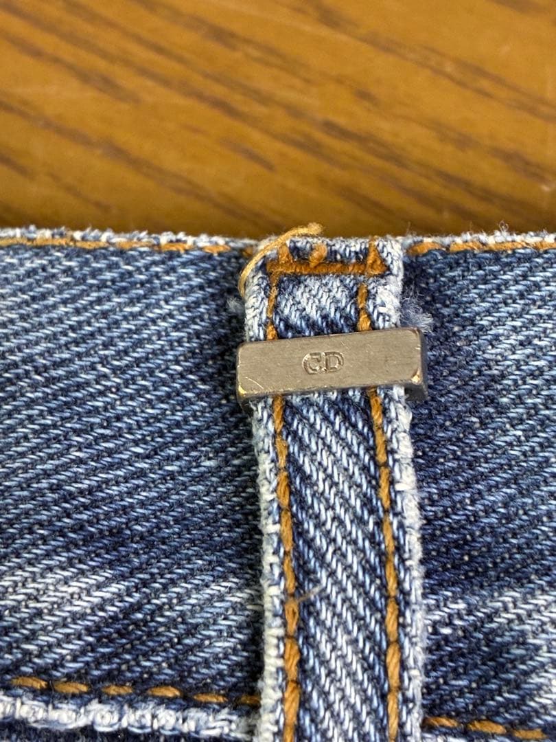 DIOR HOMME】ヴィンテージ ダメージスリム デニムパンツ - パンツ正規 品