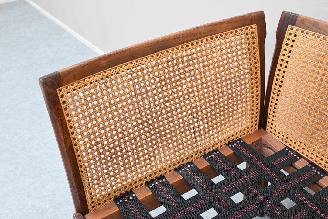 希少品】C.F.C Silkeborg社製 アームチェア 籐張 ローズウッド - メルカリ