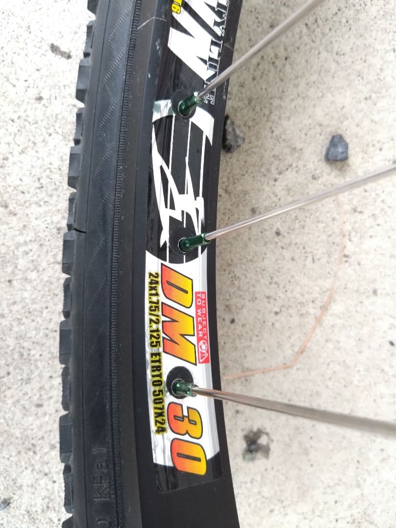 weinmann リム 24インチ dm30 ディスクブレーキ 前後ホイール