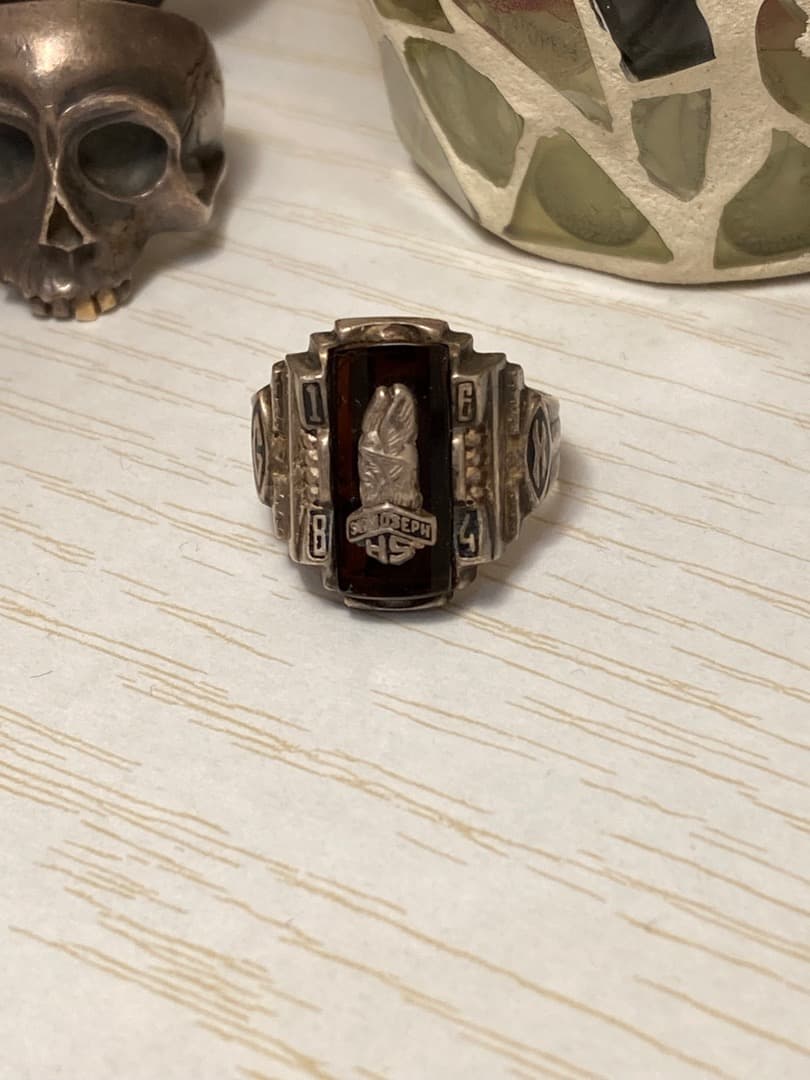 user_18a2473f 様専用 1864年 カレッジリング 指輪 - メルカリ