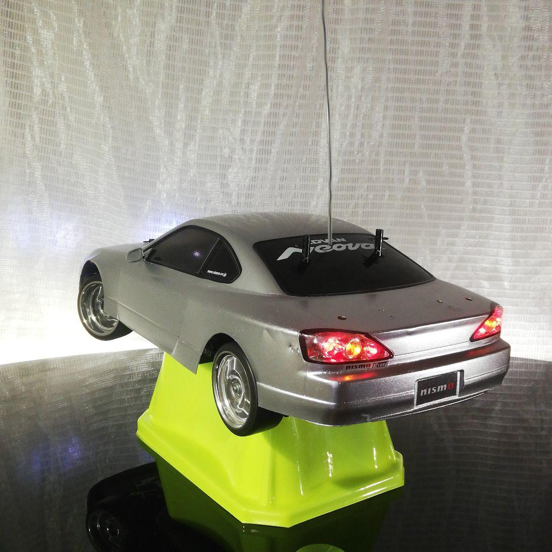 タミヤ S15 シルビア ドリラジ TT01 LED12灯 動作確認済 ラジコン