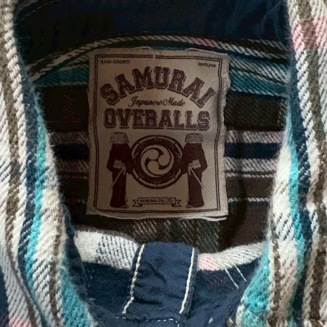 J*1様 SAMURAI OVERALLS チェック ワークシャツ - メルカリ