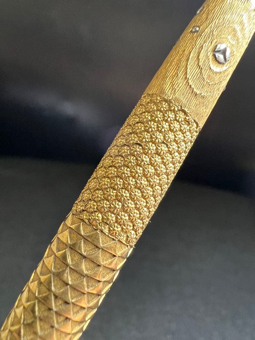 時代 極上手 金煙管 20.9g/13.7㎝ 東Y8-0109☆2Fトトヒサ