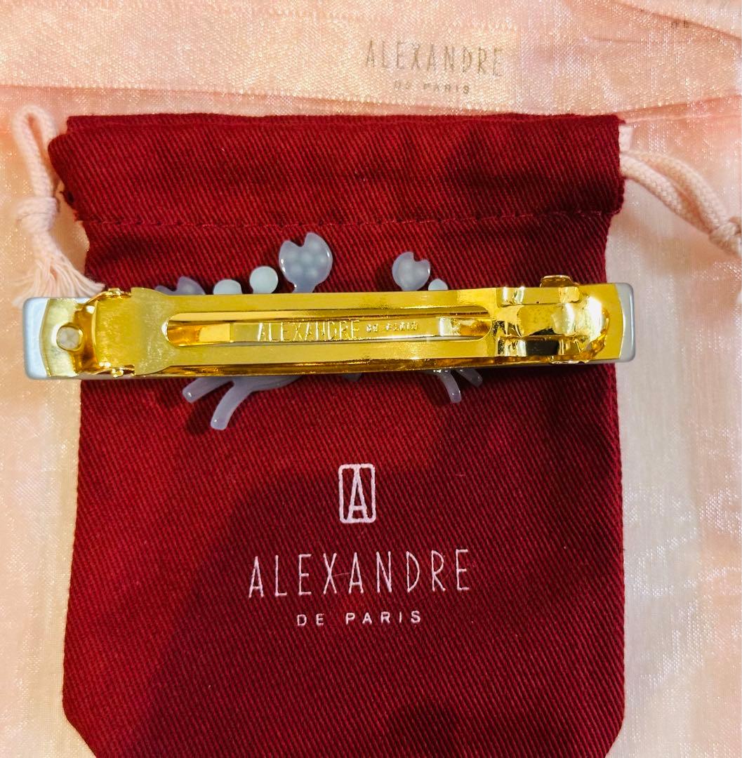 新品未使用】alexandre de paris カニ バレッタ ブルー8cm - メルカリ