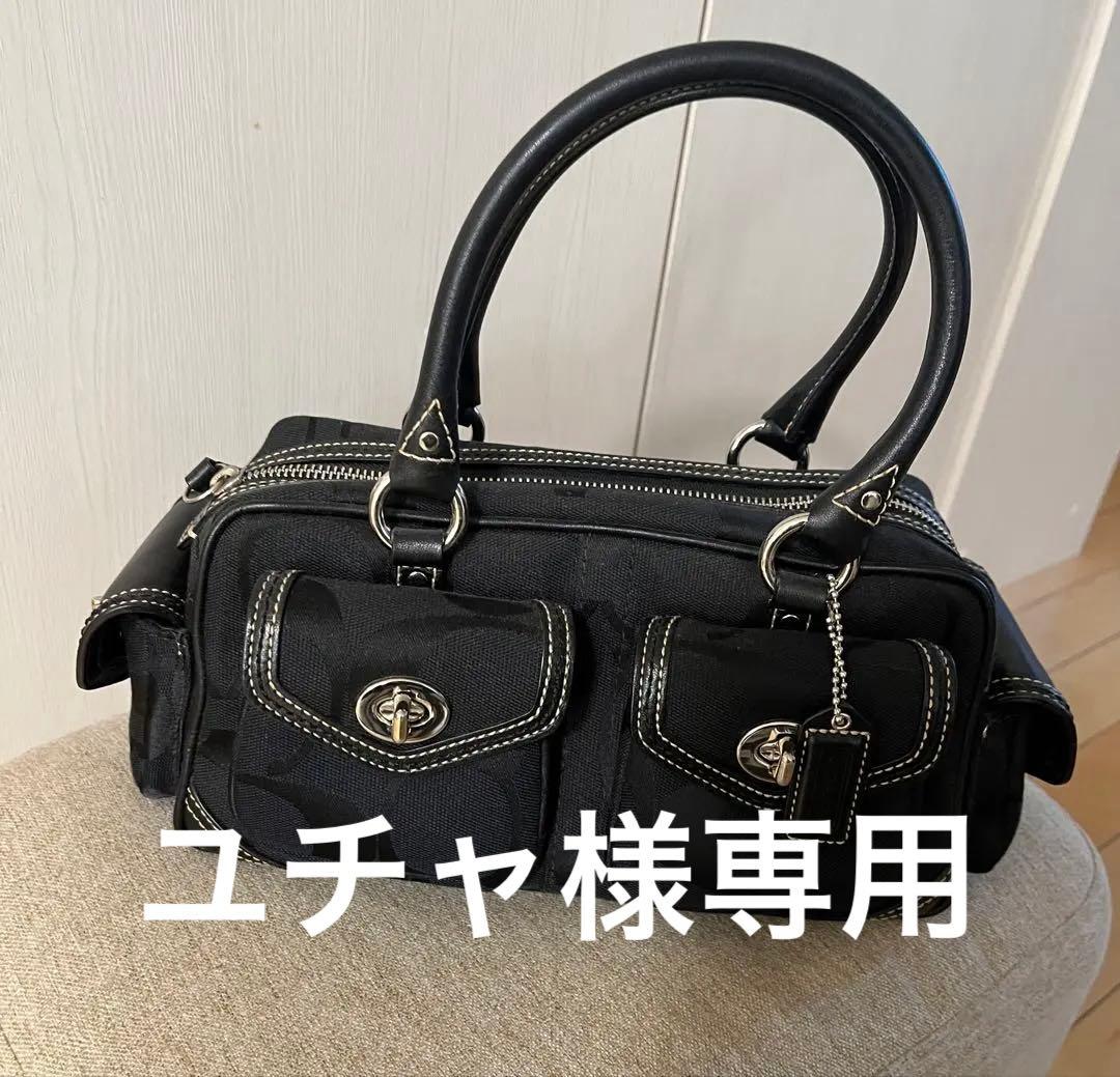 COACH コーチ　シグネチャー　ミニボストン　ブラック　黒　6231 COACH コーチ シグネチャー ミニボストン ブラック 黒 6231