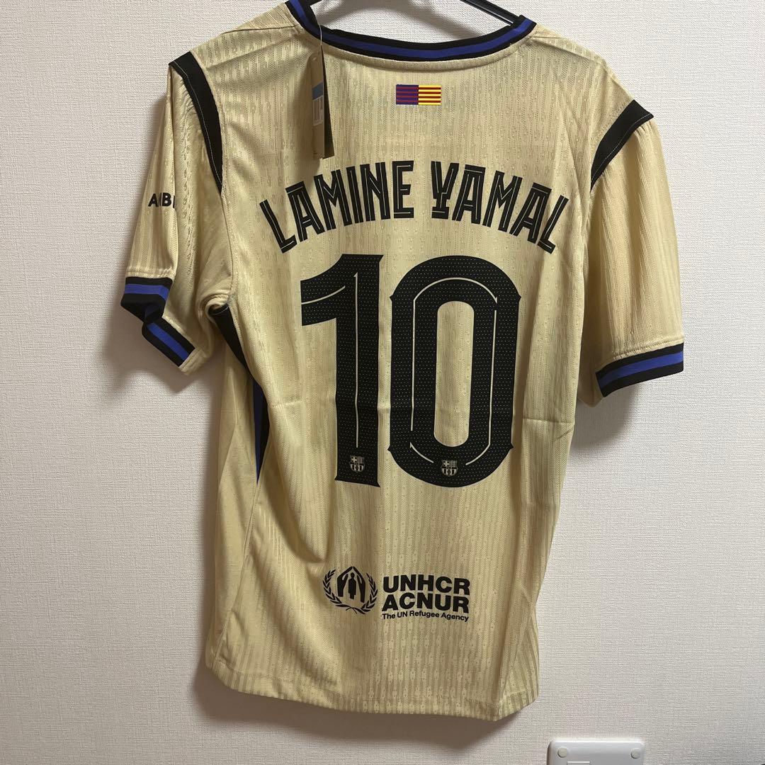 バルセロナ ラミンヤマル 25/26ユニフォーム　オーセンティック Mサイズ バルセロナ 25/26 オーセンティック ユニフォーム ホーム ラミン