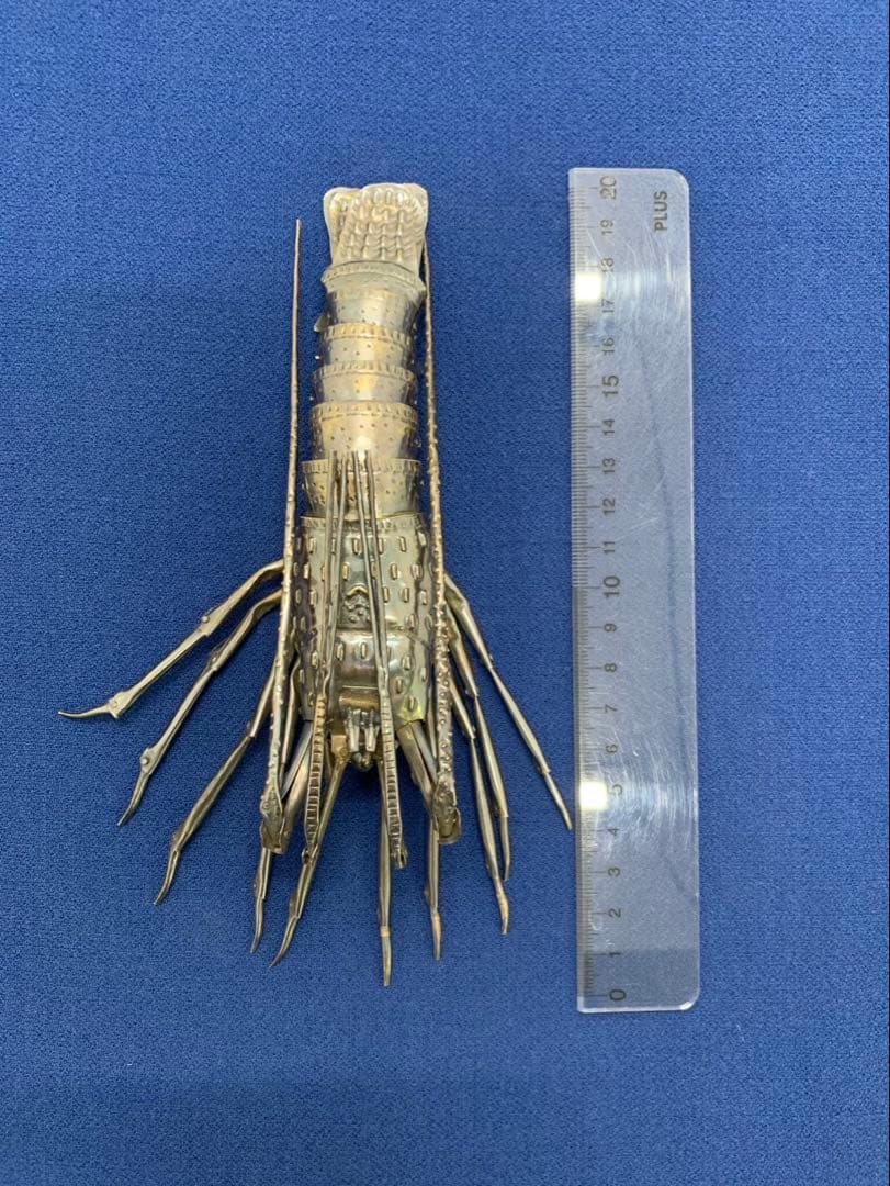 ★初だし★純銀 海老 73.5g 自在置物 縁起物/検 明珍宗之