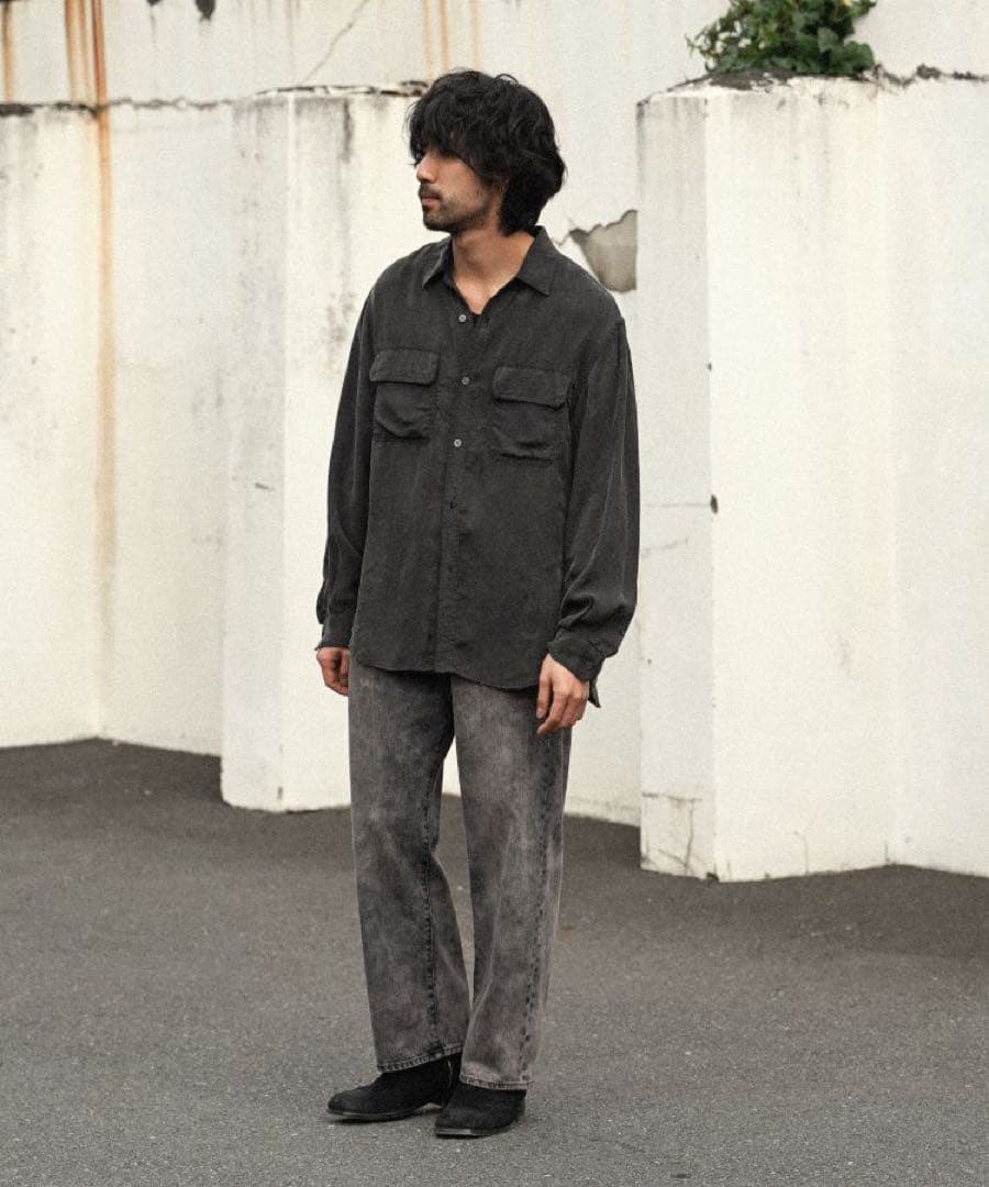 shiun】CUPRO FIBRIL UTILITY SHIRT M キュプラ - メルカリ