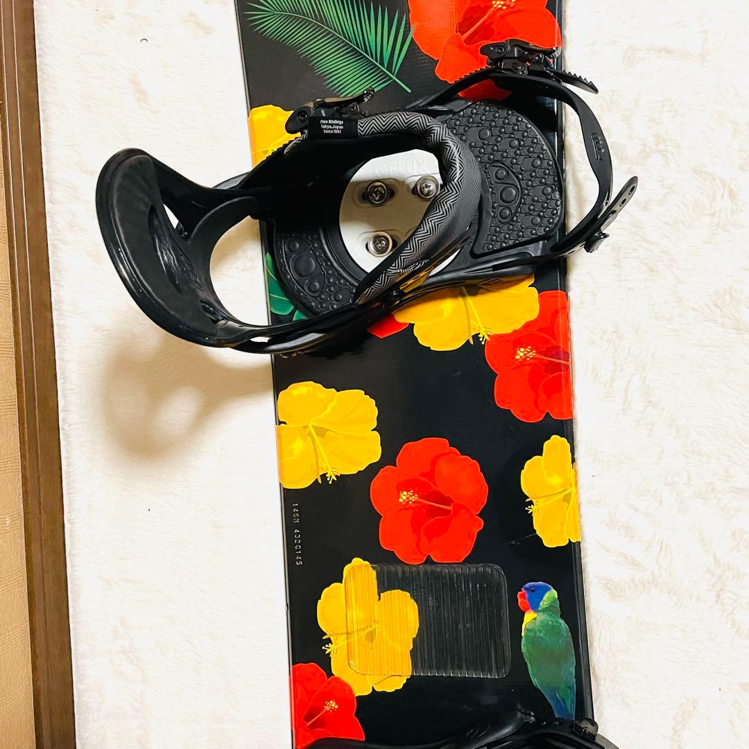 未使用に近い】SLQ146cm FLUX(M)スノーボードビンディングセット