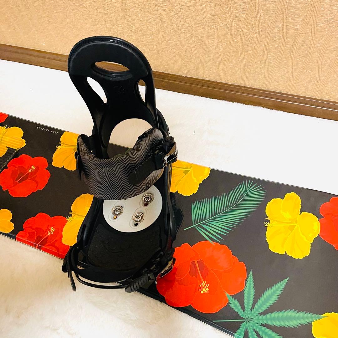 未使用に近い】SLQ146cm FLUX(M)スノーボードビンディングセット