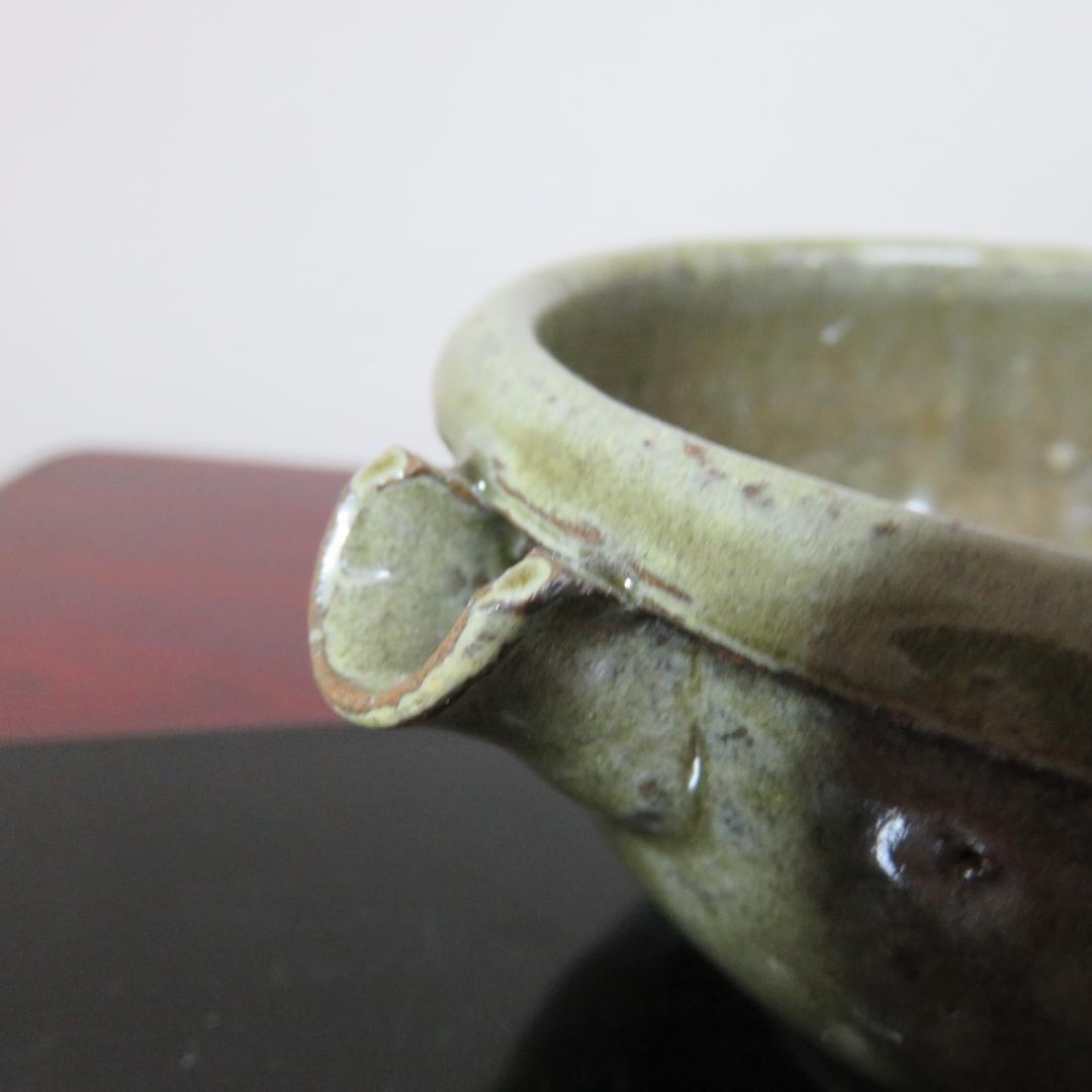 片口 越前 氷坂焼 グリーン 緑 深緑 小振り 銘 - メルカリ