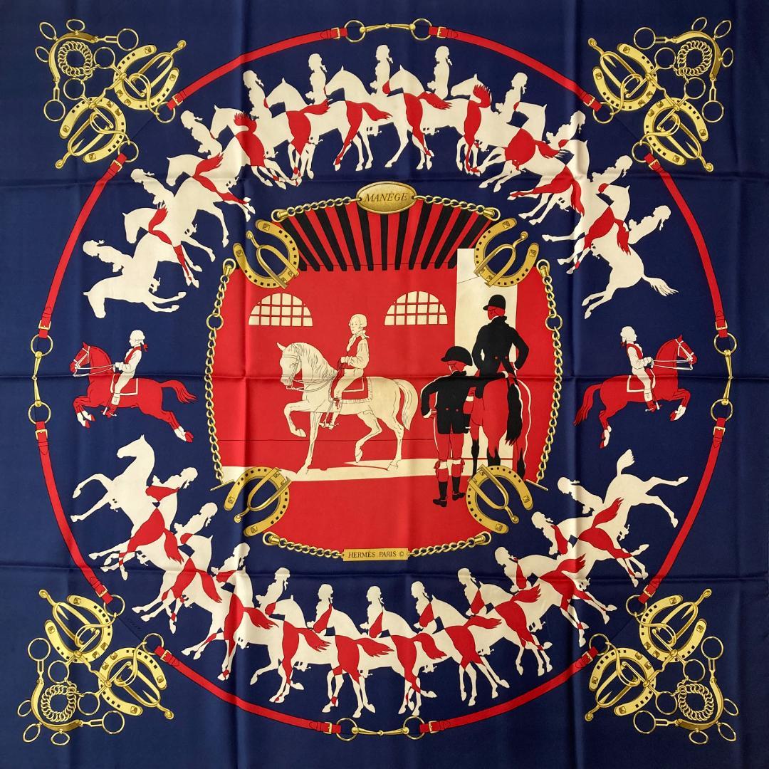 HERMES エルメス スカーフ カレ90 MANEGE LEDOUX シルク - メルカリ
