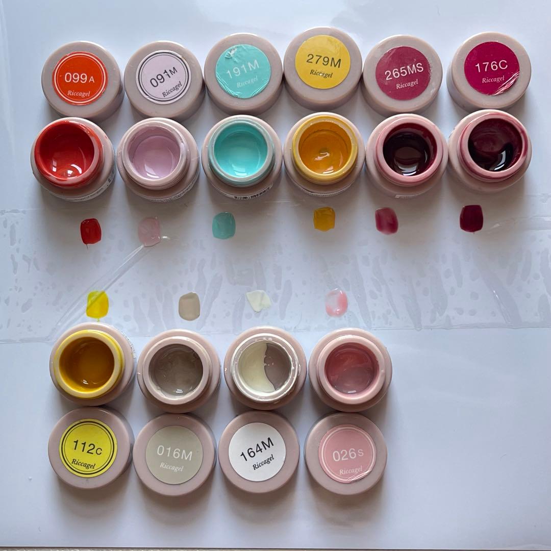 リッカジェル ネイル カラージェル riccagel おまとめセット - メルカリ