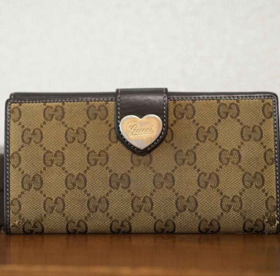 GUCCI ラブリーハートハート 長財布 ジャンク品 - メルカリ