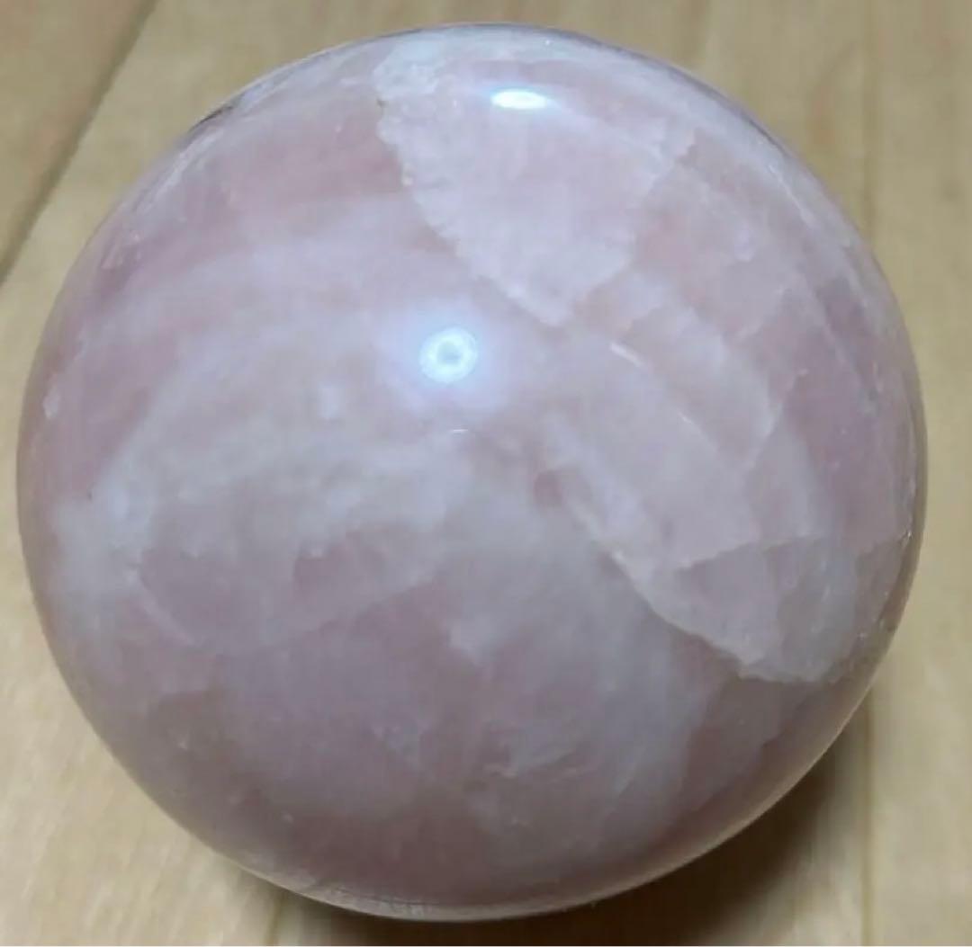 希少 ローズクォーツ スフィア 1.15kg 天然石