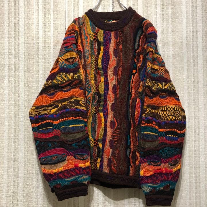 希少美品COOGIクージー3Dニット90sヴィンテージ当時モノビートたけし