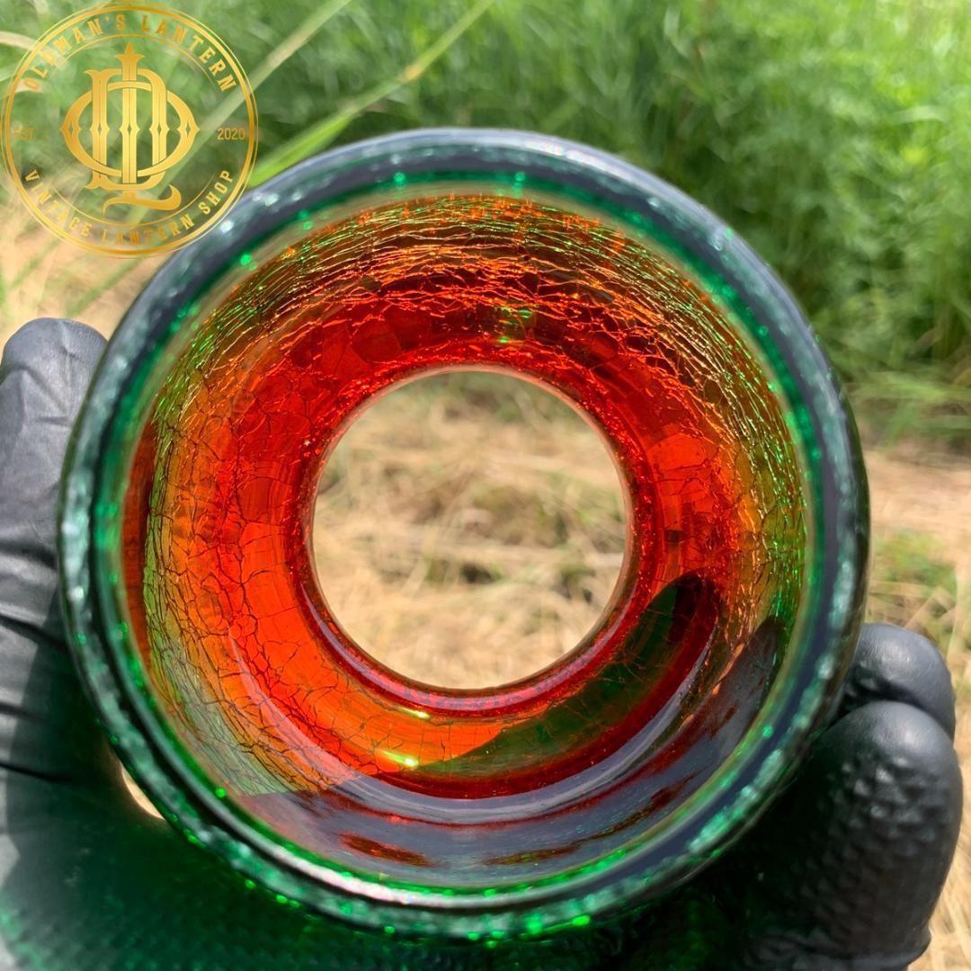 限定】クラックグラス クラシックグリーン/アンバー Feuerhand276