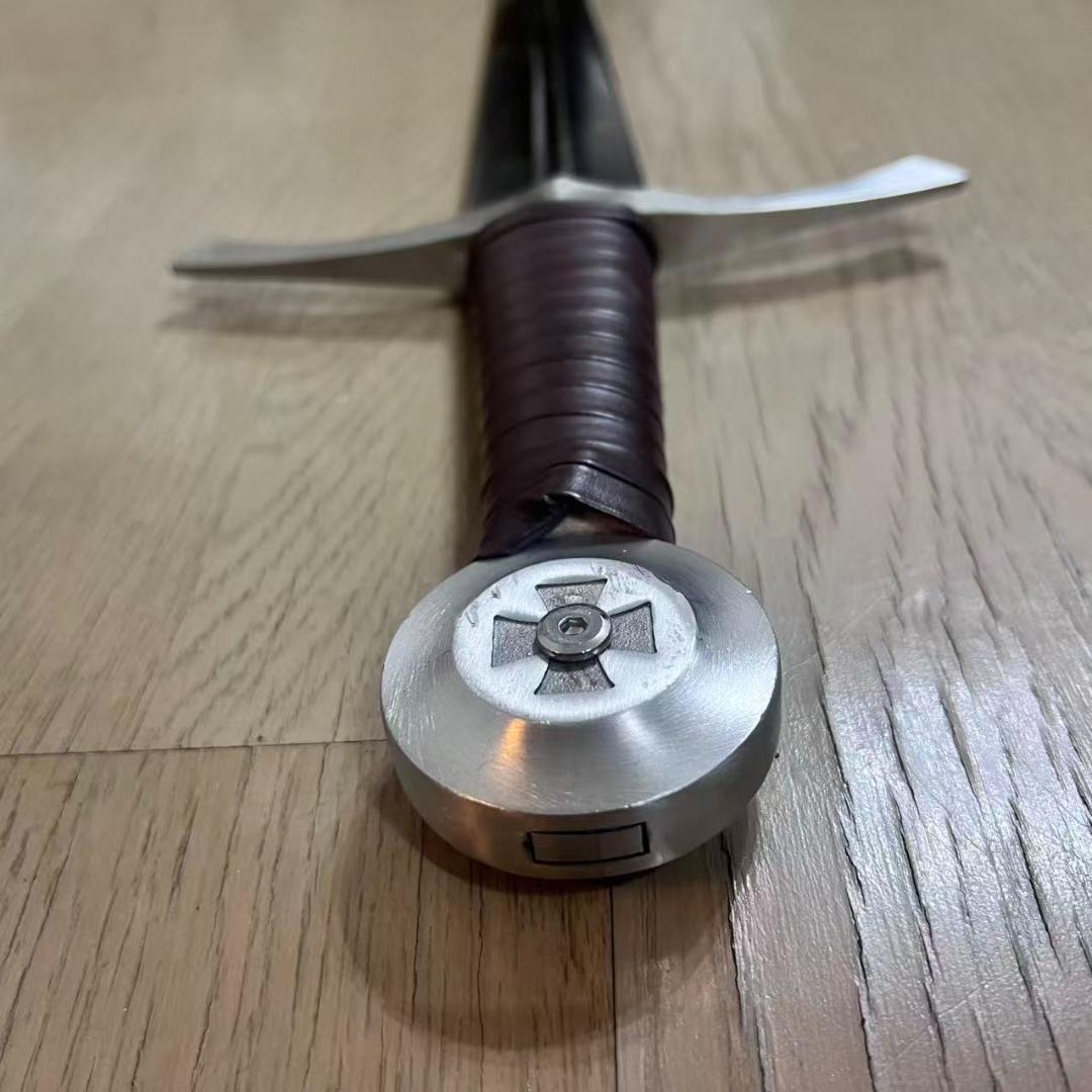 3日内速達】片手用西洋剣 茶色 高マンガン鋼 模造刀武具 十字剣