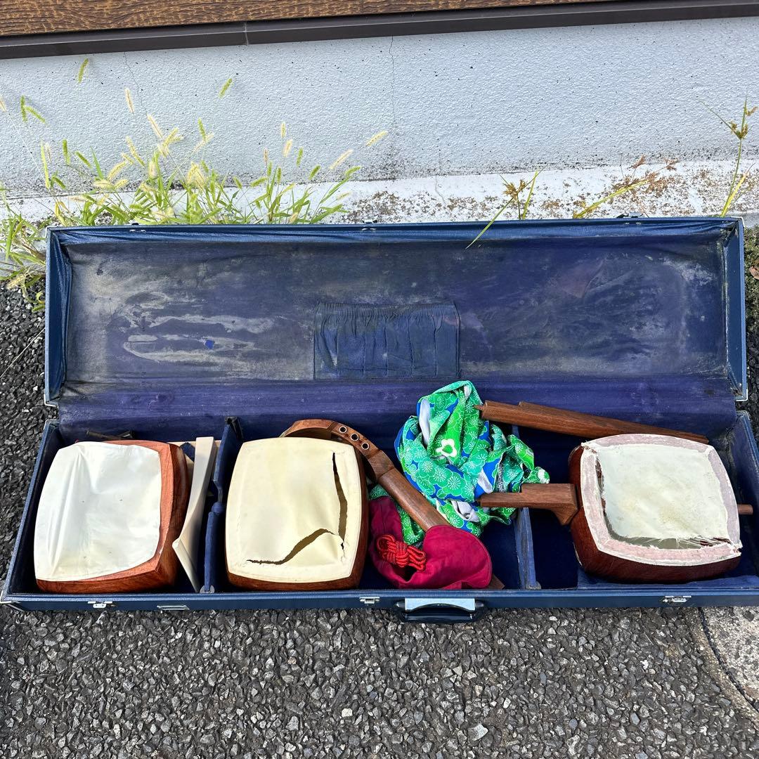 和楽器 三味線 パーツ等 まとめ売り 弦楽器 雅楽 付属品多数 中棹三味線セット ききょう MS-10M | 鈴木楽器製作所