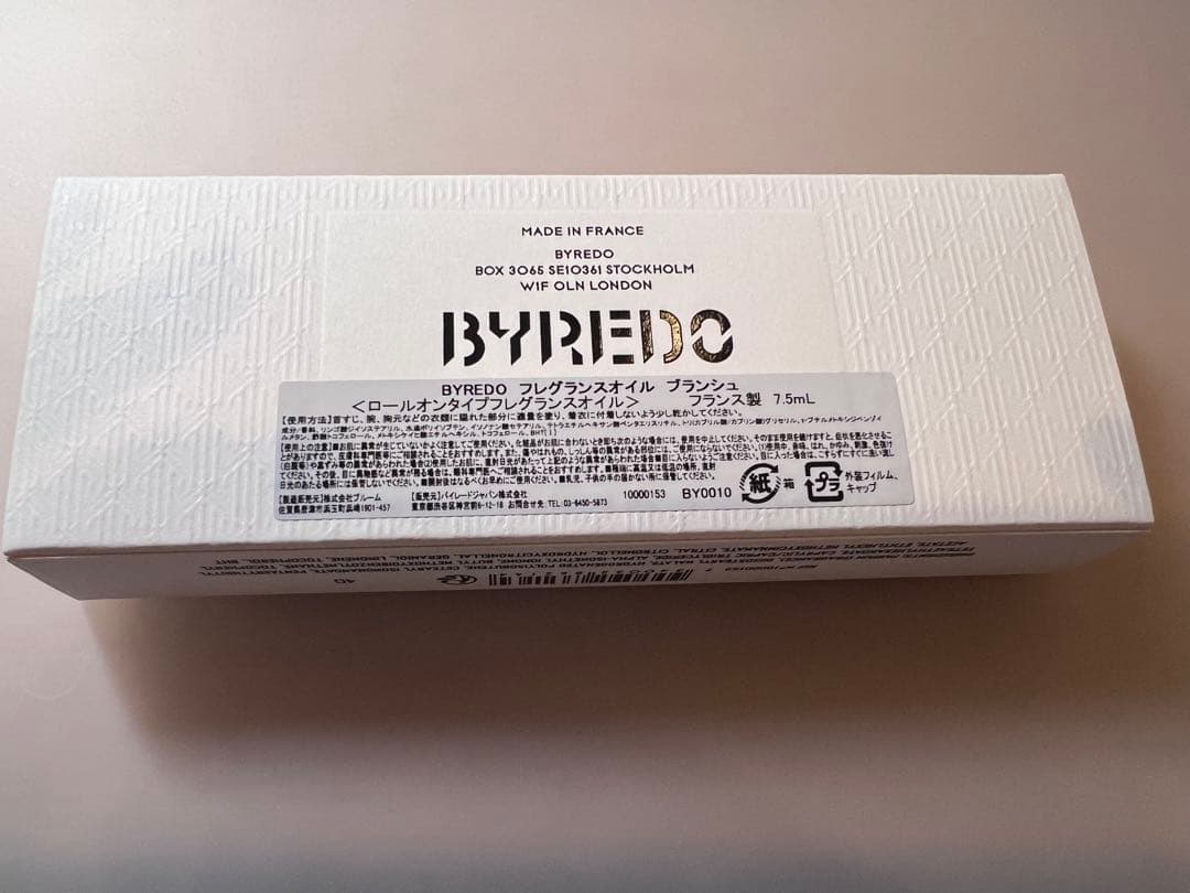 BYREDO BLANCHE 香水オイル 7.5ml