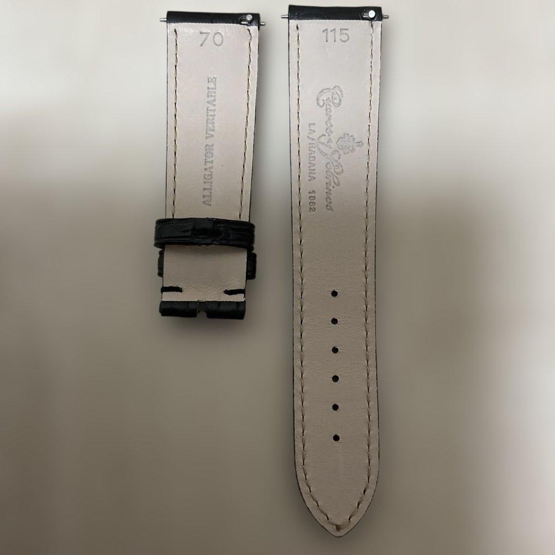 クエルボイソブリノス 純正アリゲーターストラップ ブラック - メルカリ