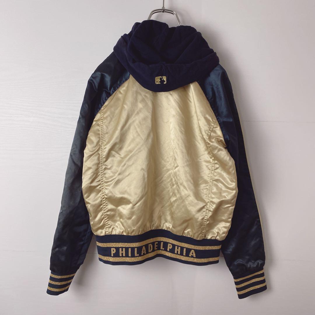 MLB フィラデルフィア フィリーズ スタジャン フード付きバーシティ