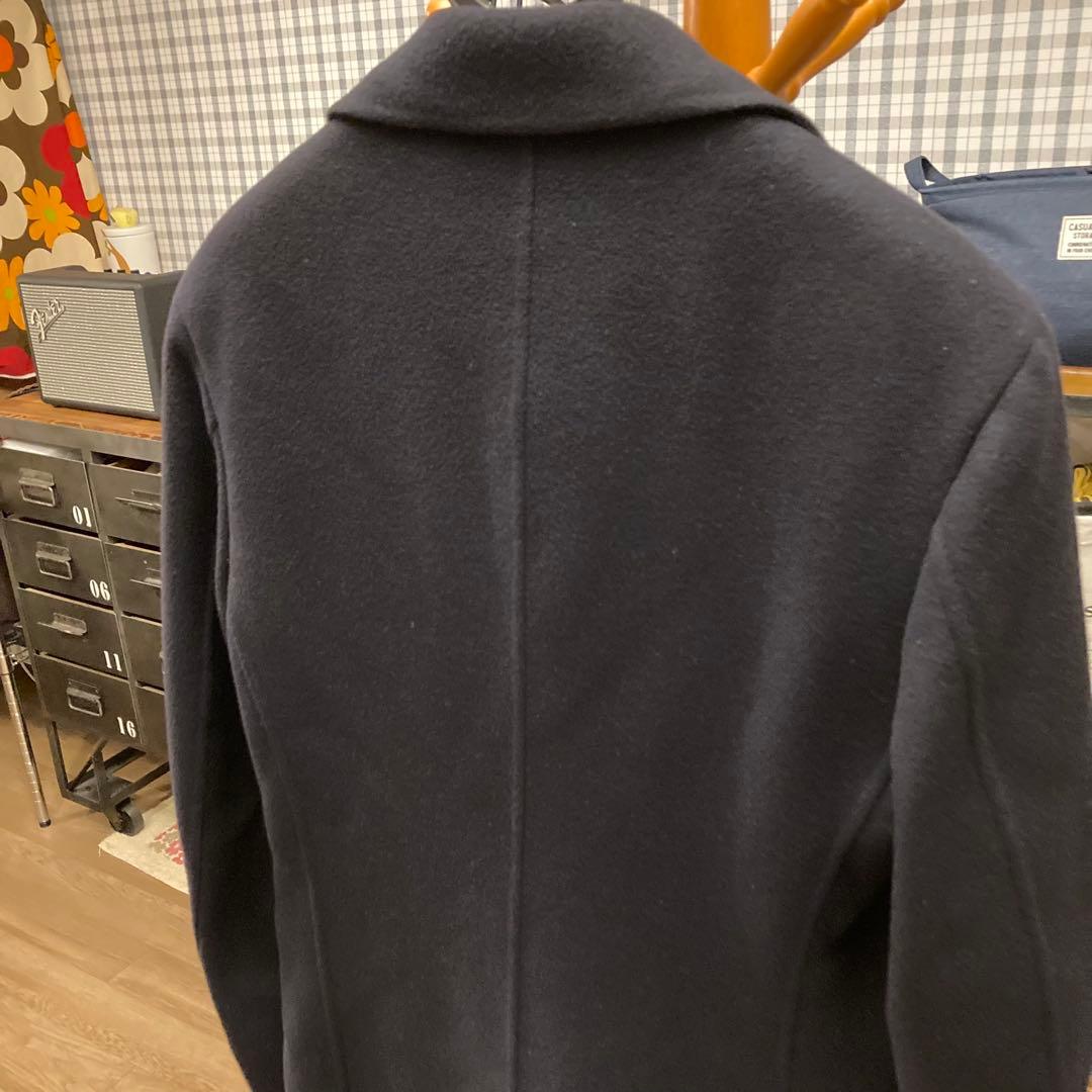 ダンヒル ダブルチェスターコート ダブルブレスト ネイビー イタリア製