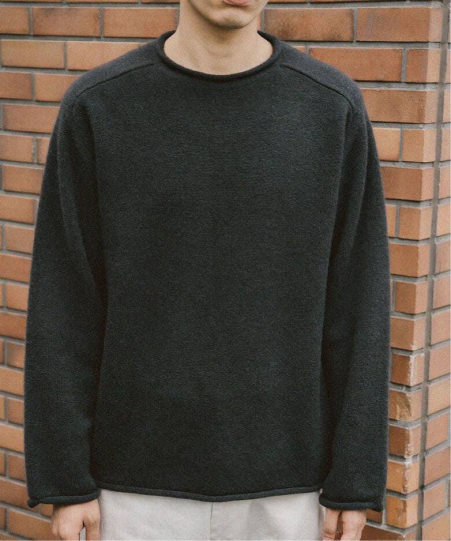 【BATONER / バトナー】レショップ別注 ロール ネック ニット ブラック BATONER / バトナー】別注 ロール ネック ニット（ニット／セーター