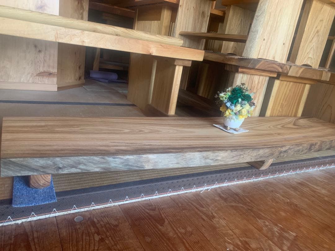 ☆琴音0726様専用☆あがり框下補助（楠一枚板)踏み台オーダー製作