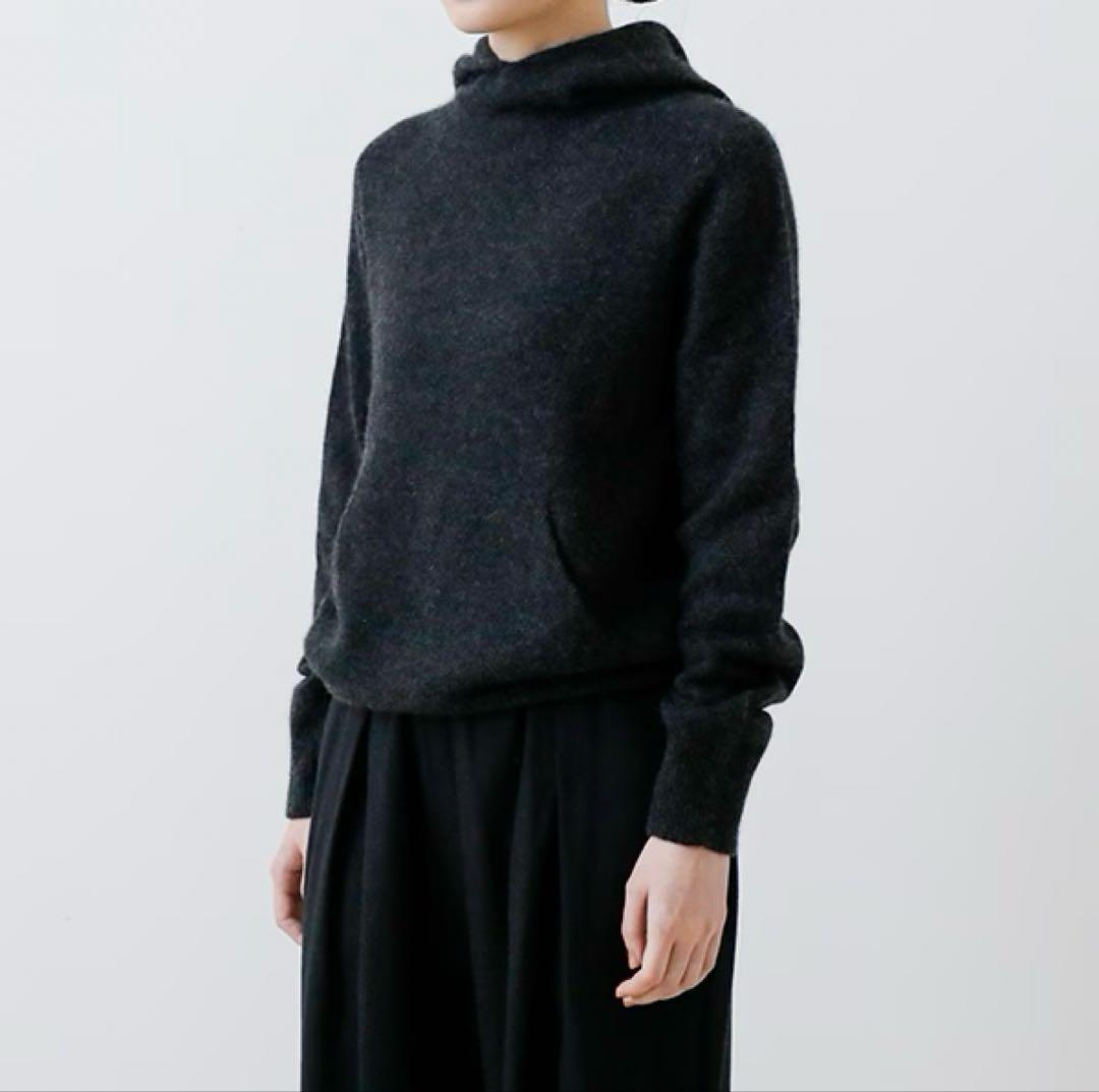 evam eva エヴァムエヴァ カシミアシームレスパーカ