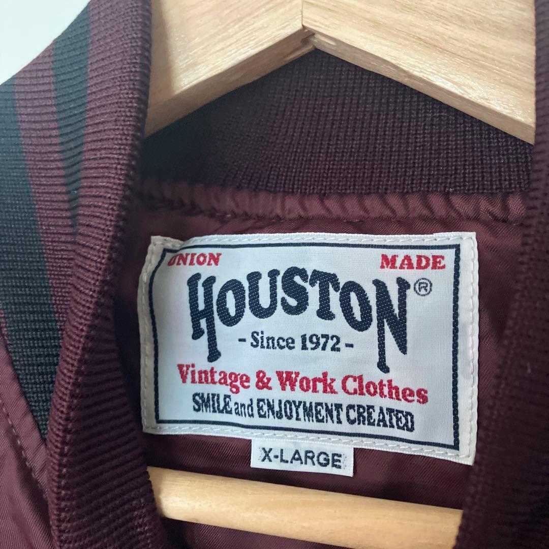 新品 HOUSTON バ ガンディ スタジャン X LARGE CELSYS (WH)TEL